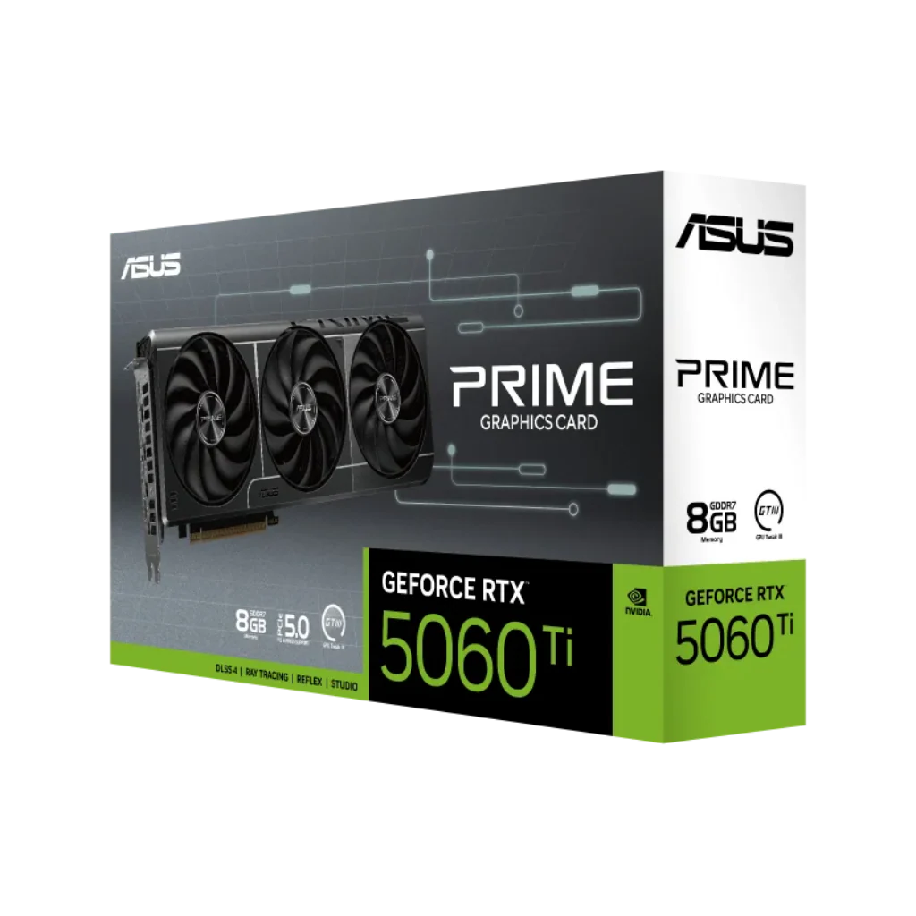 ASUS PRIME GeForce RTX 5060 Ti 8GB GDDR7 Edition Graphics Card
