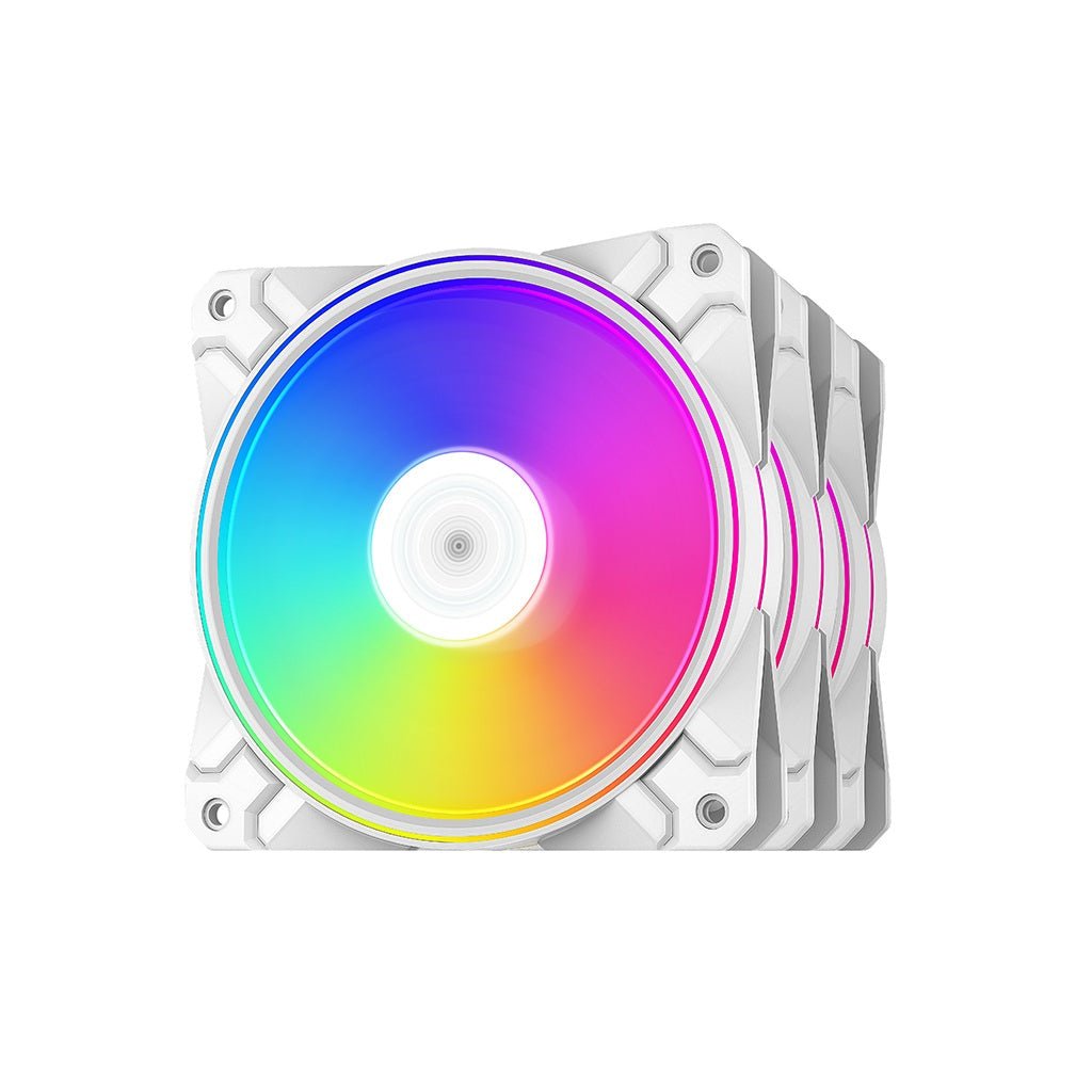 DeepCool CF120 BK 120mm Addressable RGB PWM Case Fan - White