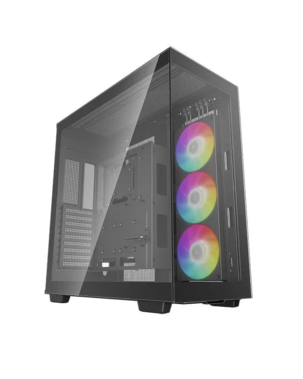 DeepCool CH780 Premium E-ATX Full-Tower Gaming Case with ARGB Lighting and Tempered Glass Side Panel - Black