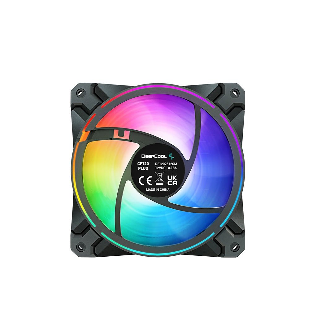 DeepCool CF120 BK 120mm Addressable RGB PWM Case Fan - Black