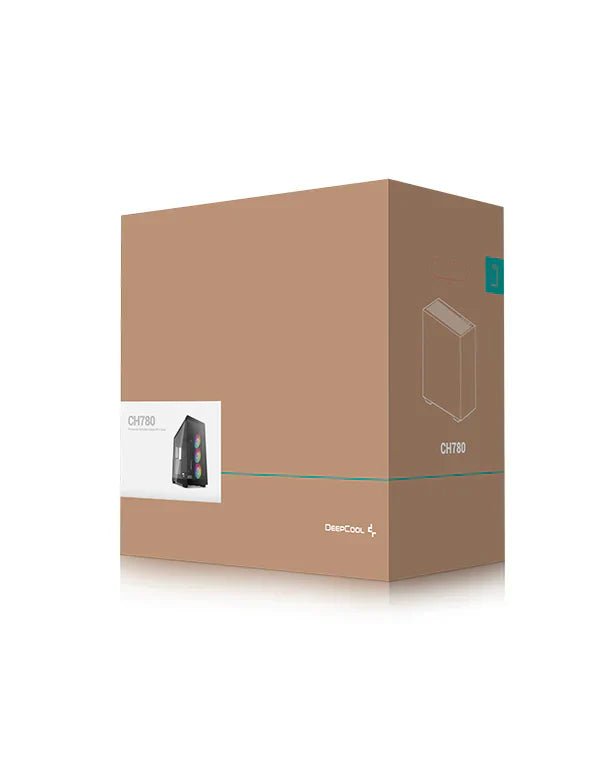 DeepCool CH780 Premium E-ATX Full-Tower Gaming Case with ARGB Lighting and Tempered Glass Side Panel - Black