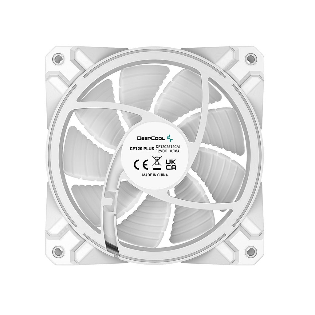 DeepCool CF120 BK 120mm Addressable RGB PWM Case Fan - White