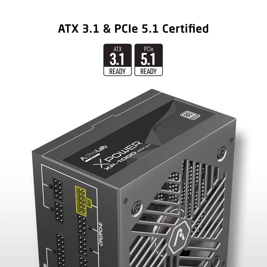 Prolab XPower XP-1000P 1000W ATX 3.1 80 Plus Platinum Fully Modular Power Supply Unit