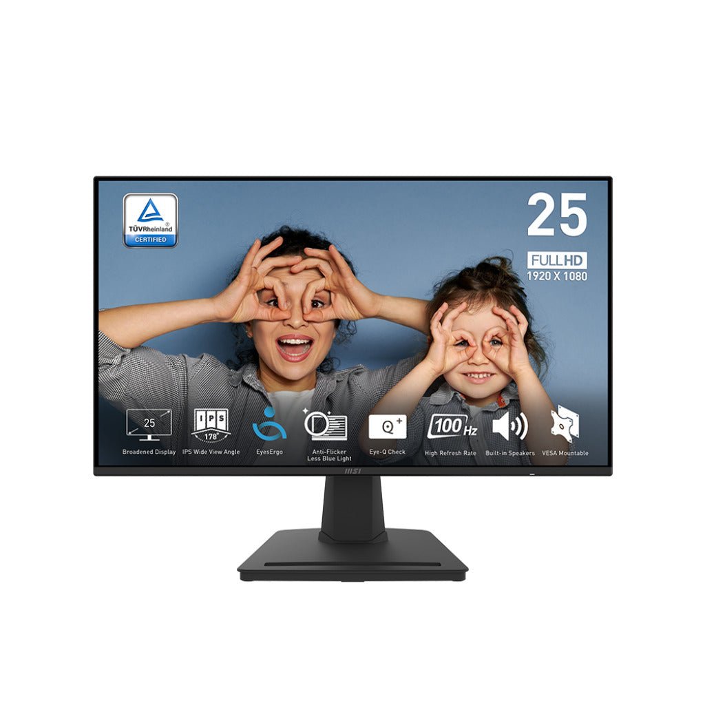 MSI PRO MP252 25-inch Full HD 100Hz 1ms IPS Business Monitor with Built-in Speakers