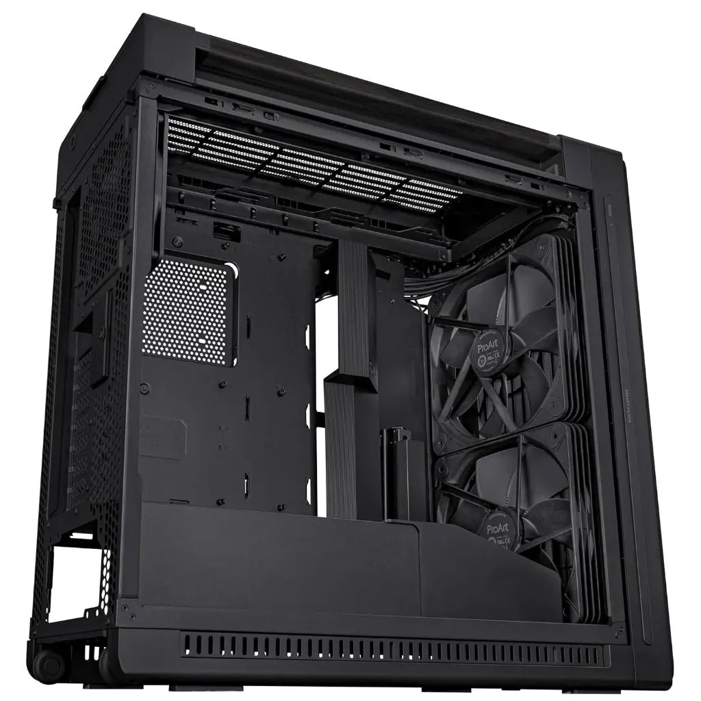 ASUS ProArt PA602 E-ATX Full Tower Computer Case with Tempered Glass and Wood Accents