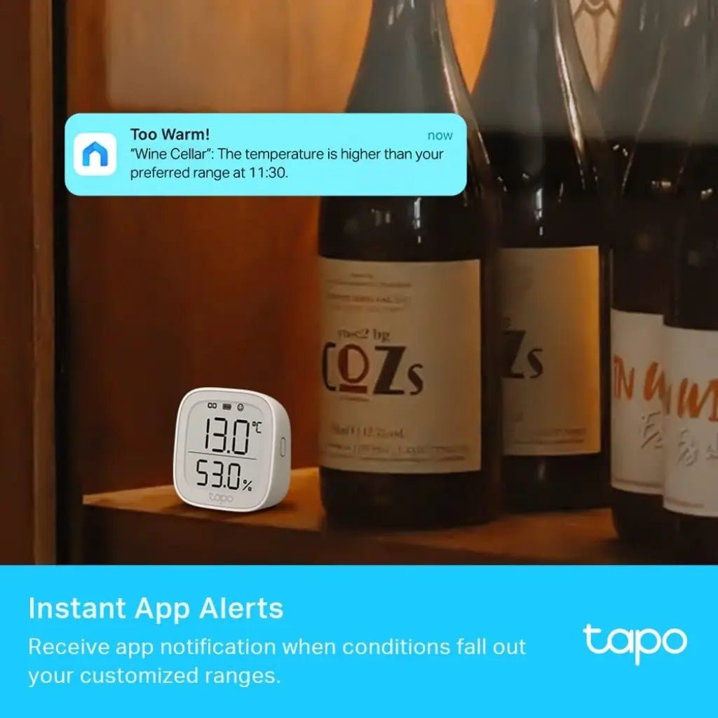 TP-Link Tapo T315 Smart Temperature and Humidity Monitor with 2.7-inch E-Ink Display and High-Accuracy Sensor