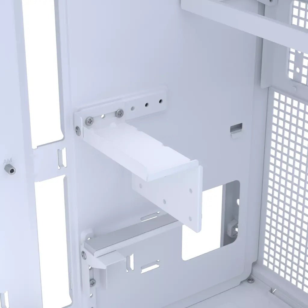 ASUS Prime AP303 White ATX Mid-Tower PC Case with Tempered Glass and 360mm Radiator Support