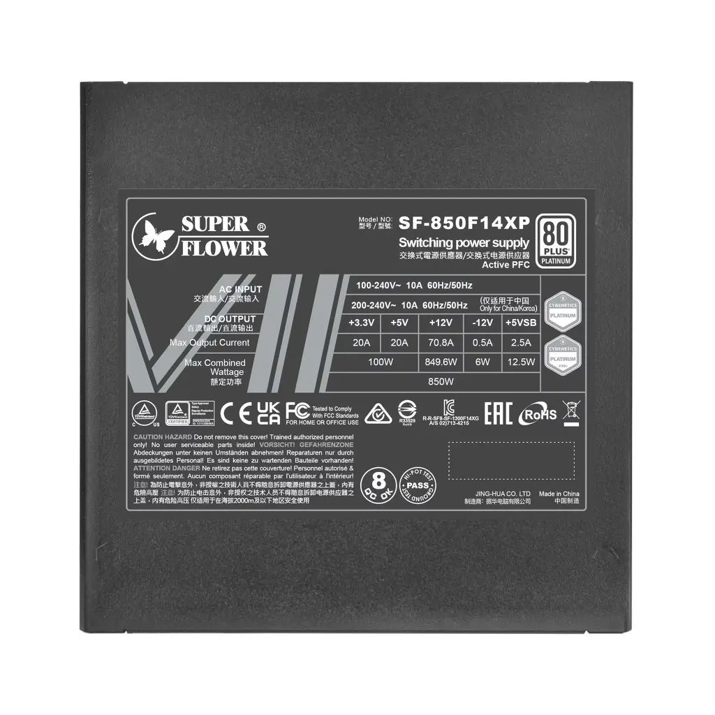 Super Flower Leadex VII Platinum PRO 850W ATX 3.1 & PCIe 5.1 Fully Modular Power Supply Unit