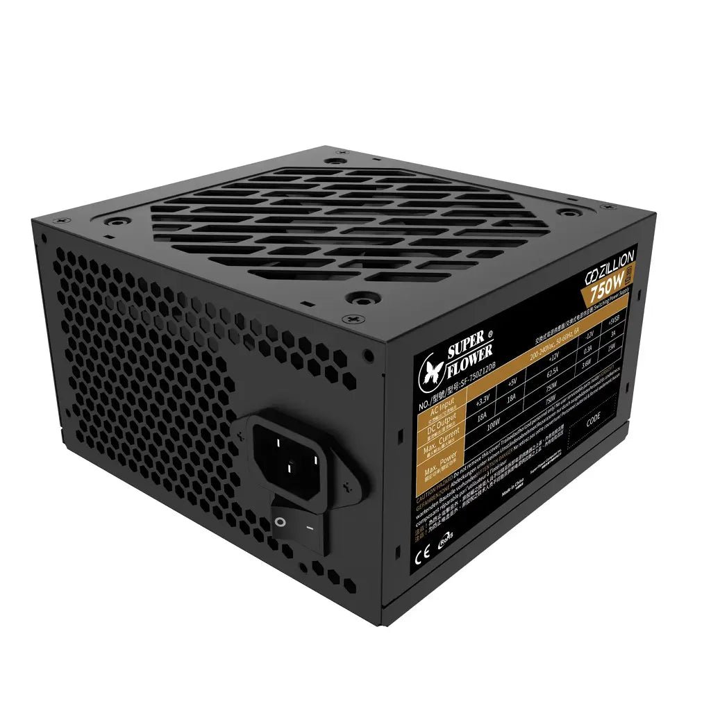 Super Flower Zillion DB 750W 80 Plus Bronze ATX Non-Modular Power Supply Unit