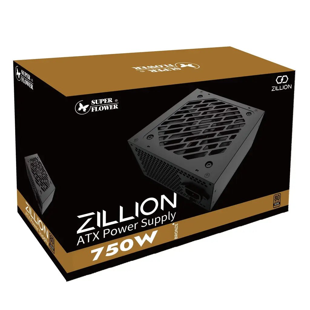 Super Flower Zillion DB 750W 80 Plus Bronze ATX Non-Modular Power Supply Unit