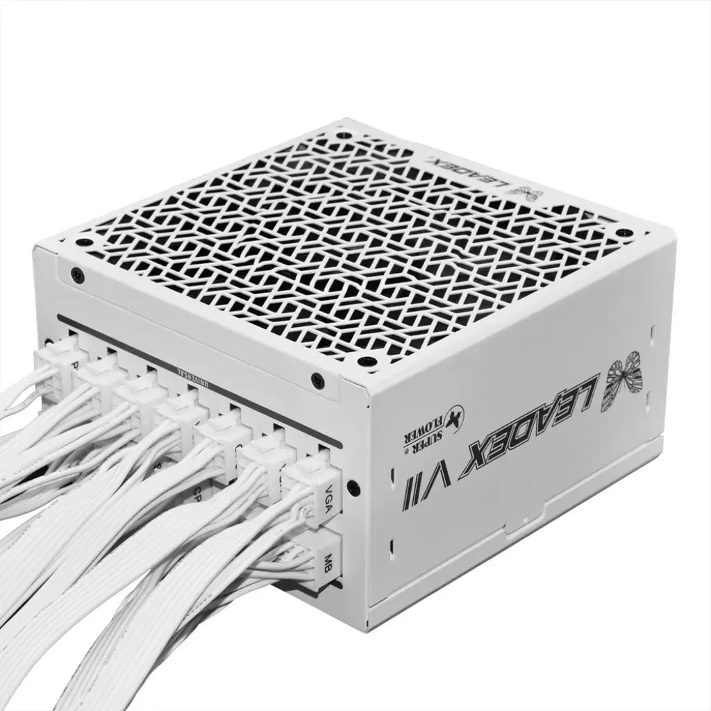 Super Flower Leadex VII Platinum PRO 850W ATX 3.1 & PCIe 5.1 Fully Modular Power Supply Unit - White Edition