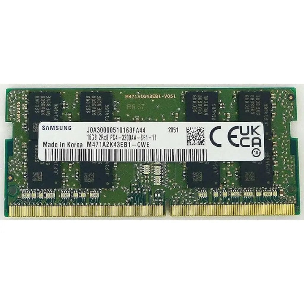 Samsung 16GB DDR4 3200MHz CL22 2Rx8 SODIMM Laptop Memory Module (Pulled)
