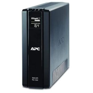 APC Back-UPS Pro 1500VA 865W Line-Interactive UPS with LCD Display and Automatic Voltage Regulation (AVR) - Black