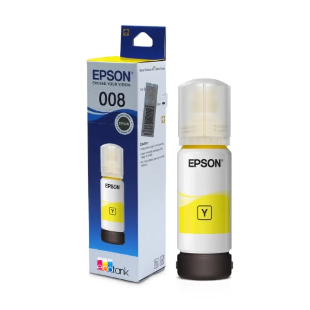 Epson 008 (T06G) Yellow Pigment Ink Bottle 70ml for EcoTank Printers