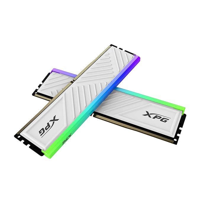 XPG SPECTRIX D35G 16GB (2x8GB) DDR4 3200MHz CL16 RGB Desktop Gaming Memory RAM - White