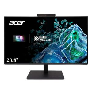 Acer B247Y D6 23.8-inch Full HD IPS Ergonomic Monitor with Integrated 5MP IR Webcam
