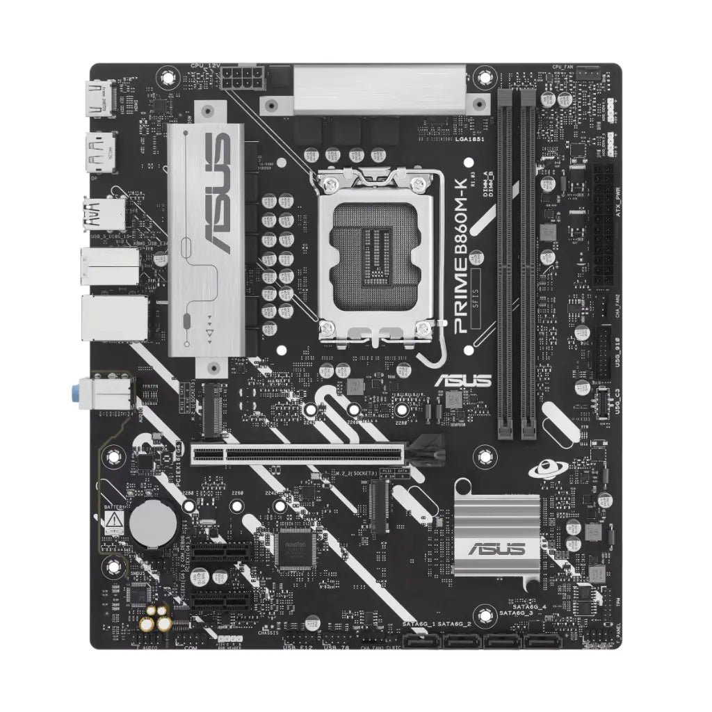 ASUS PRIME B860M-K Intel B860 Chipset LGA1851 Socket DDR5 Micro-ATX Motherboard