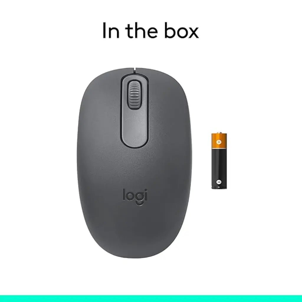 Logitech M196 Compact Bluetooth Wireless Optical Mouse - Graphite