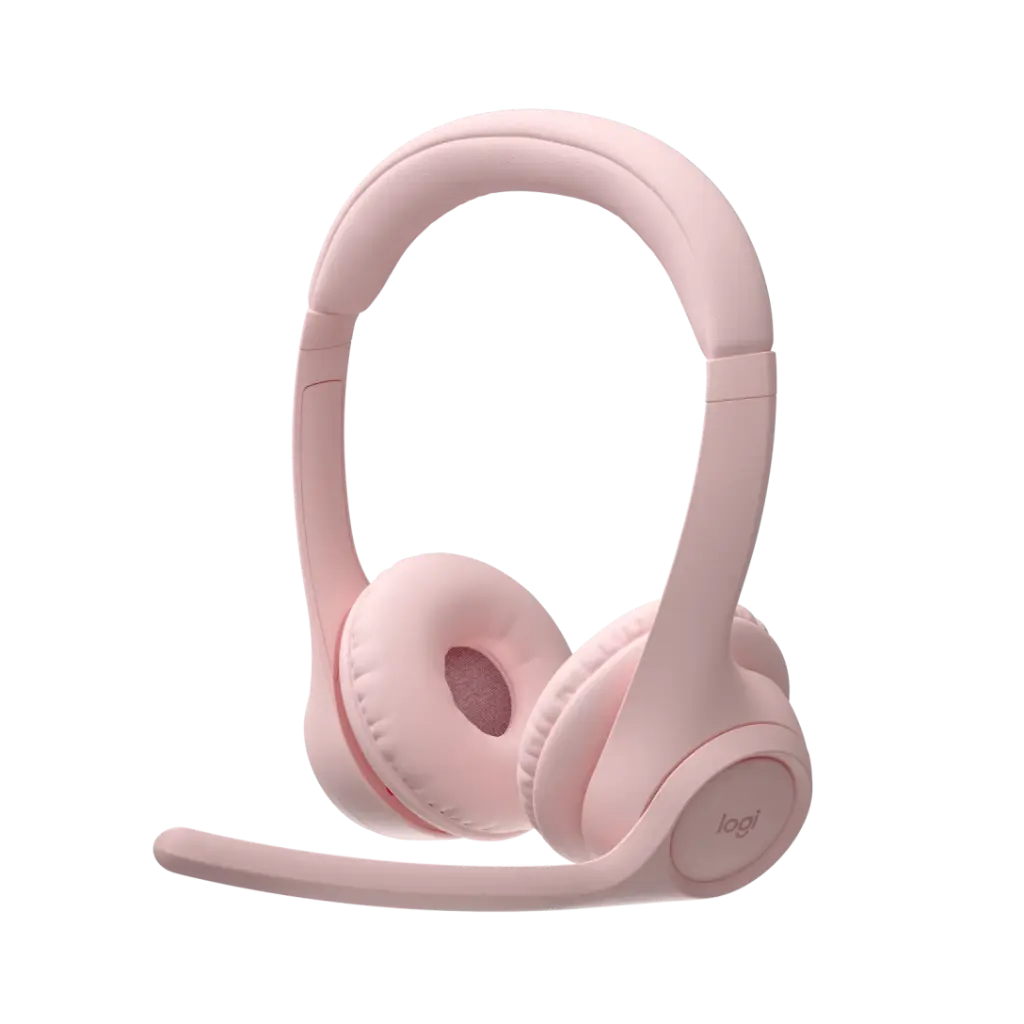 Logitech Zone 300 Lightweight Wireless Bluetooth Headset with Noise-Cancelling Microphone - Rose