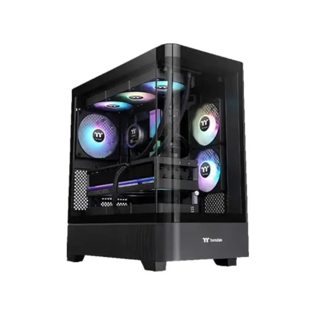 Thermaltake View 290 TG ARGB ATX Mid Tower PC Case with Curved Tempered Glass Side Panel
