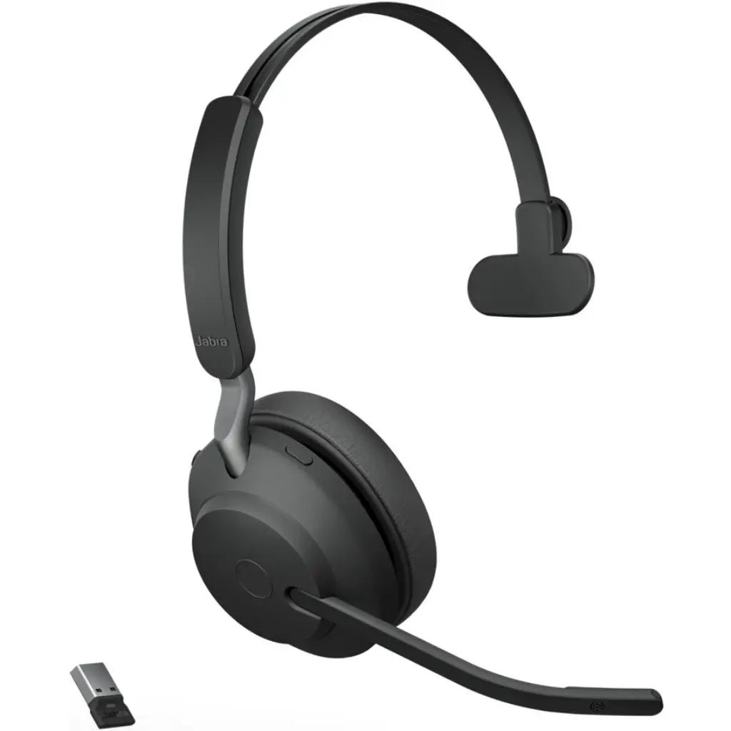 Jabra Evolve2 65 UC Mono Wireless Bluetooth Headset with USB-A Adapter