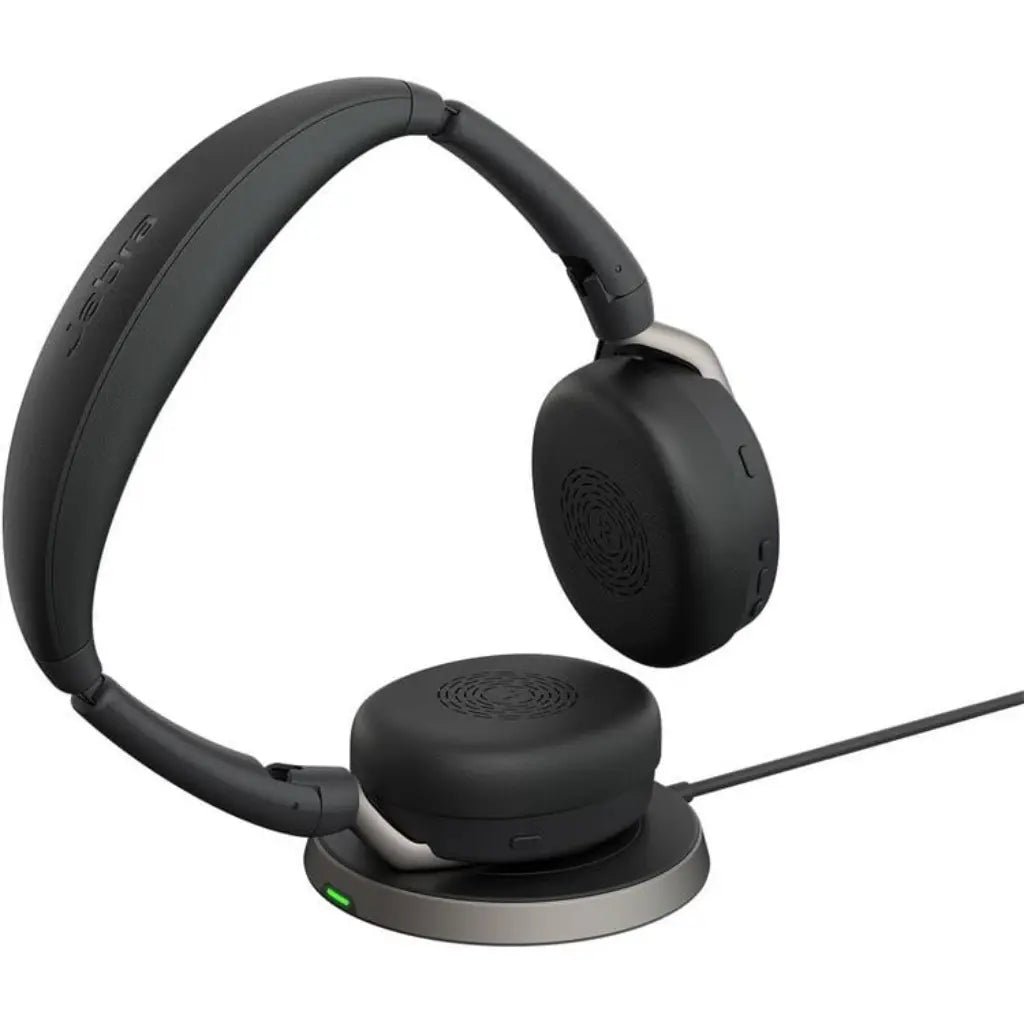 Jabra Evolve2 65 Flex Professional Wireless Stereo Headset with Hybrid Active Noise Cancellation and ClearVoice Microphone