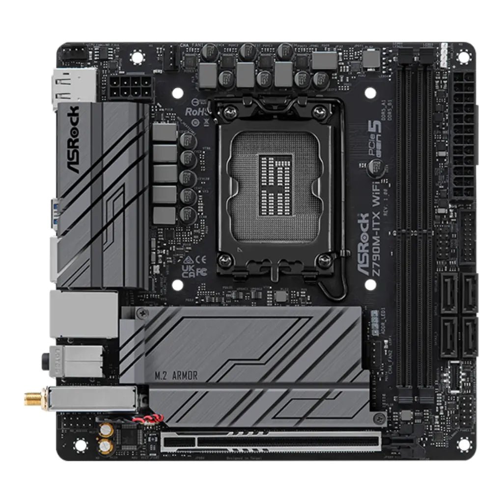 ASRock Z790M-ITX WiFi Intel LGA1700 DDR5 Mini-ITX Motherboard