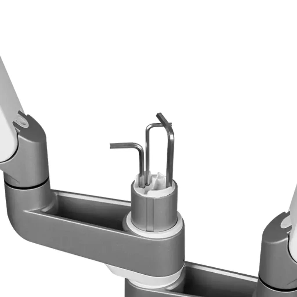 Cadyce CA-MRM202 Dual Monitor Arm with Mechanical Spring - Adjustable Desk Mount for Two Screens