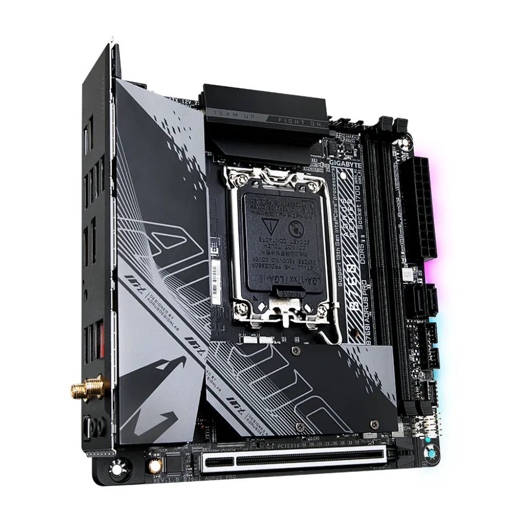 Gigabyte B760I AORUS PRO Wi-Fi 6E Intel B760 Chipset DDR5 Mini-ITX Gaming Motherboard