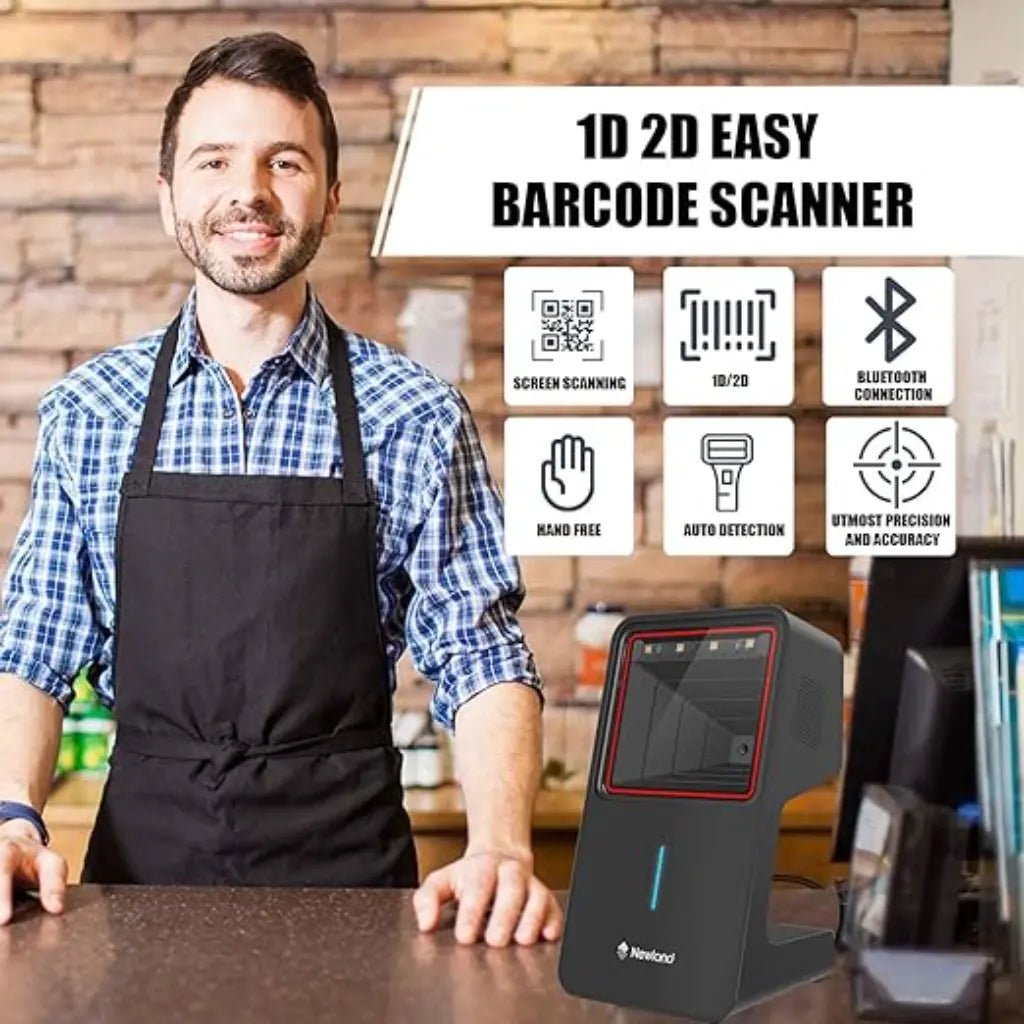 Newland NLS-FR4280-BT 2D Bluetooth Desktop Barcode Scanner with 1280x800 CMOS Sensor - High-Performance Wireless Scanning