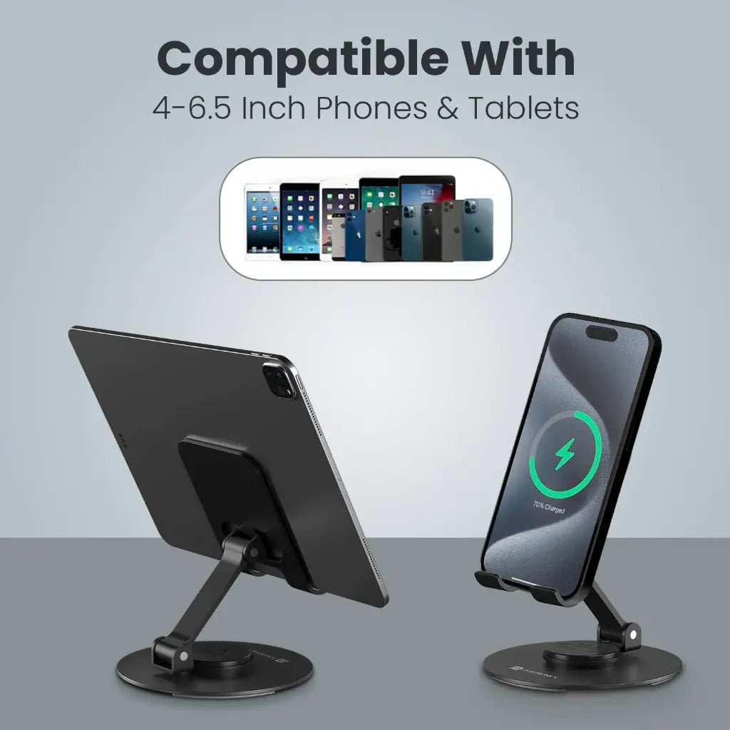 Portronics Mobot 4 POR 2637 Universal 360-Degree Rotatable Desktop Mobile Phone Holder Stand