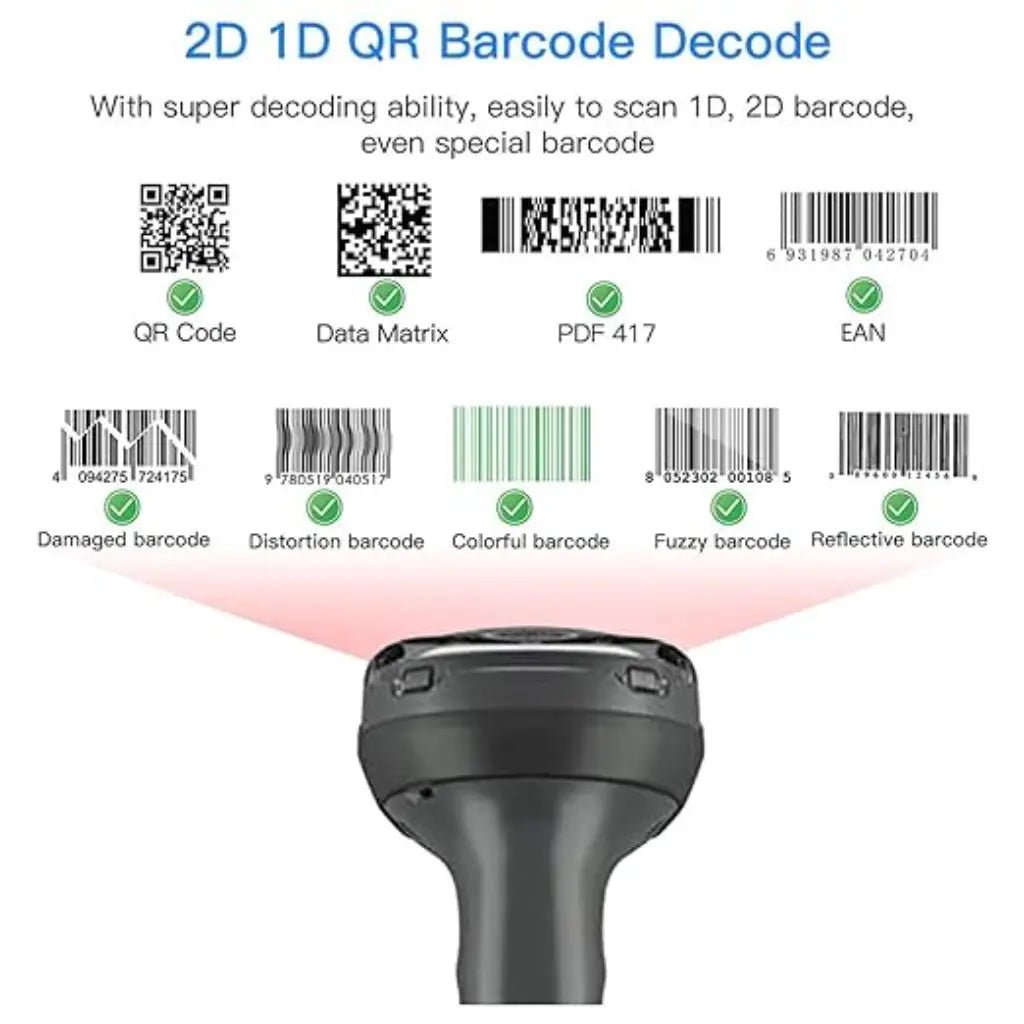 Zebra DS4608-SR Standard Range 1D/2D Handheld Barcode Scanner with USB Connectivity
