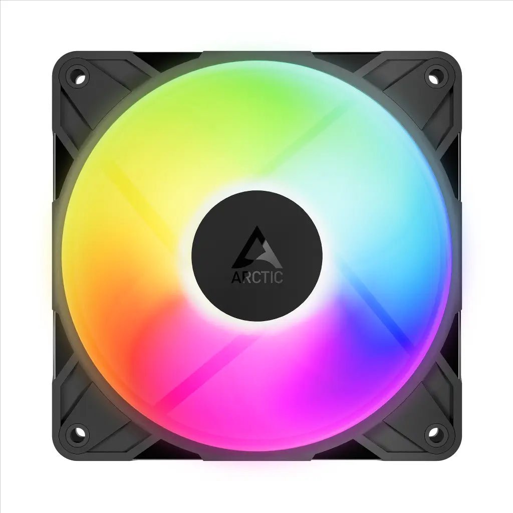 ARCTIC P12 Pro Reverse ARGB 120mm PWM High-Performance Case Fan - Black