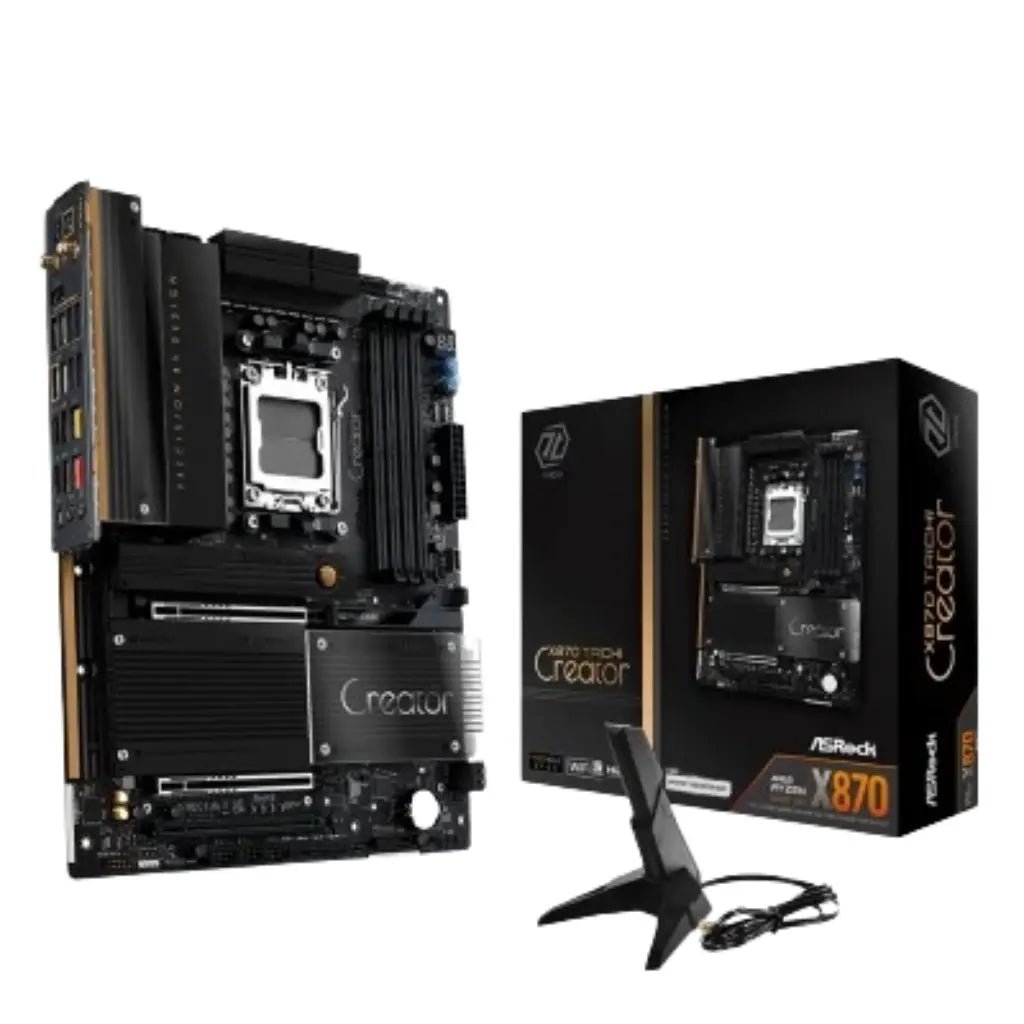 ASRock X870 Taichi Creator AMD Socket AM5 ATX Motherboard with DDR5 Support and WiFi 7