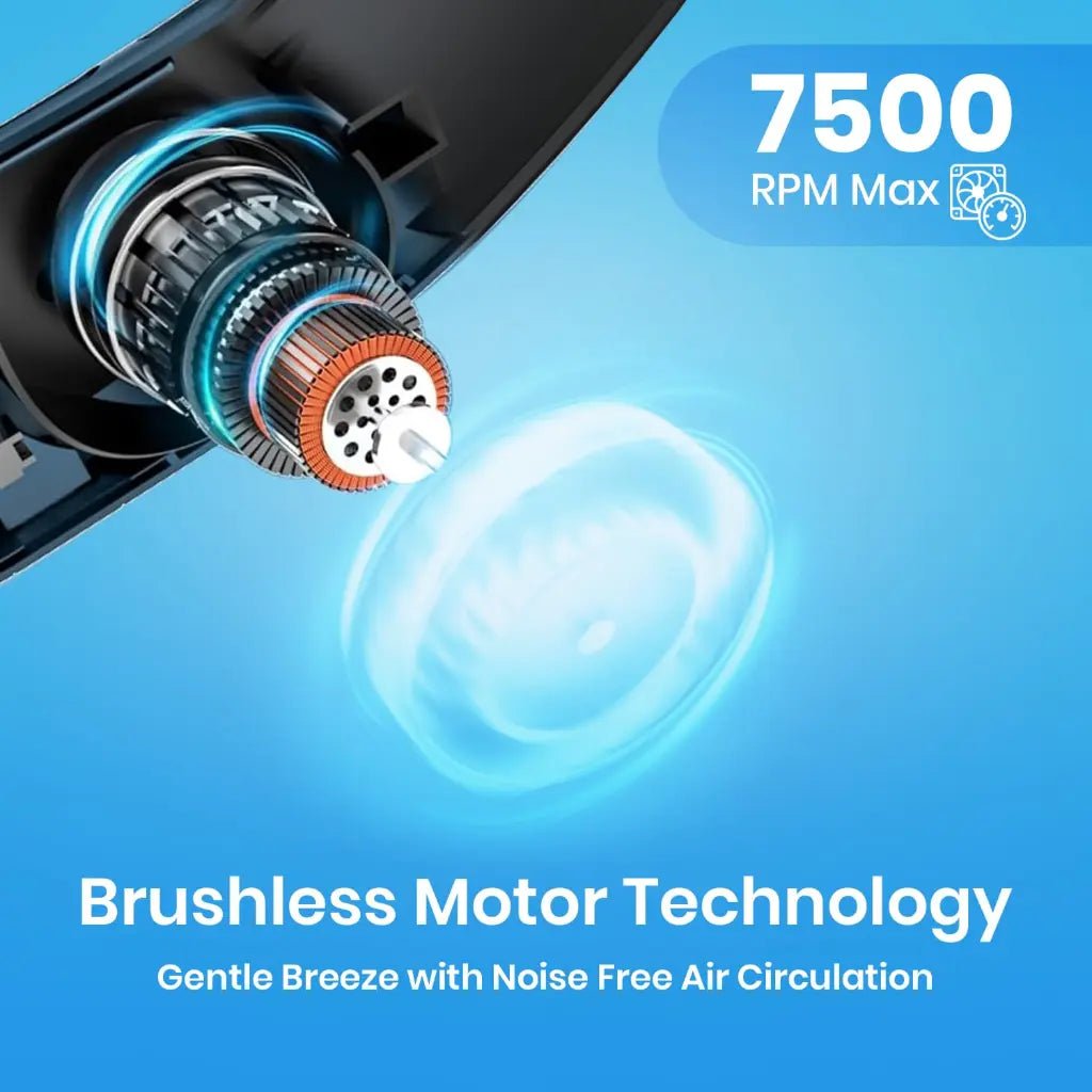 Portronics Cool Aid POR 2680 Portable Hands-Free Neckband Cooling Fan with 360-Degree Adjustable Airflow