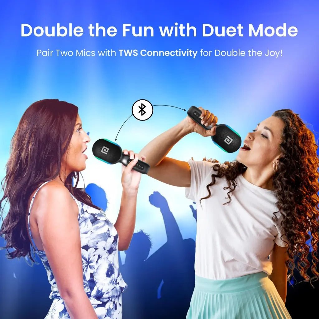 Portronics Dash 2 Wireless Karaoke Microphone with 10W Built-in Speaker (POR 1932)