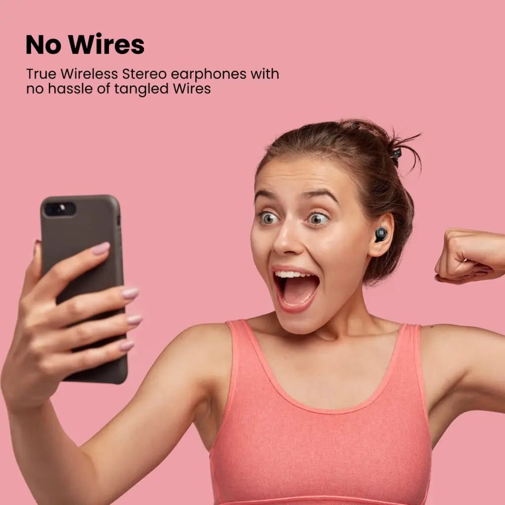 Portronics Harmonics Twins S3 TWS Wireless Earbuds with Bluetooth 5.2 and 20-Hour Playtime