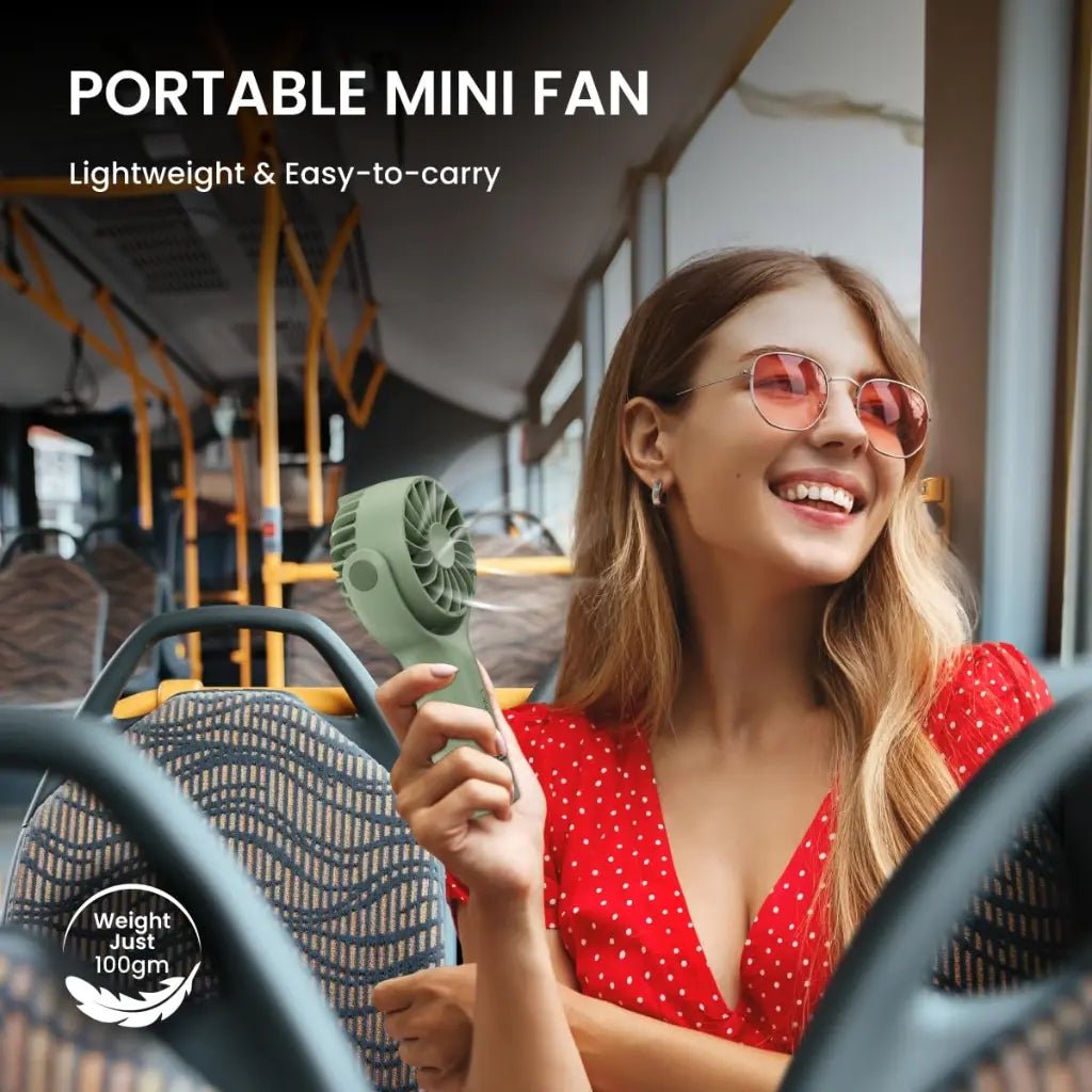 Portronics Toofan Mini POR 1927 Portable Rechargeable Handheld Pocket Fan