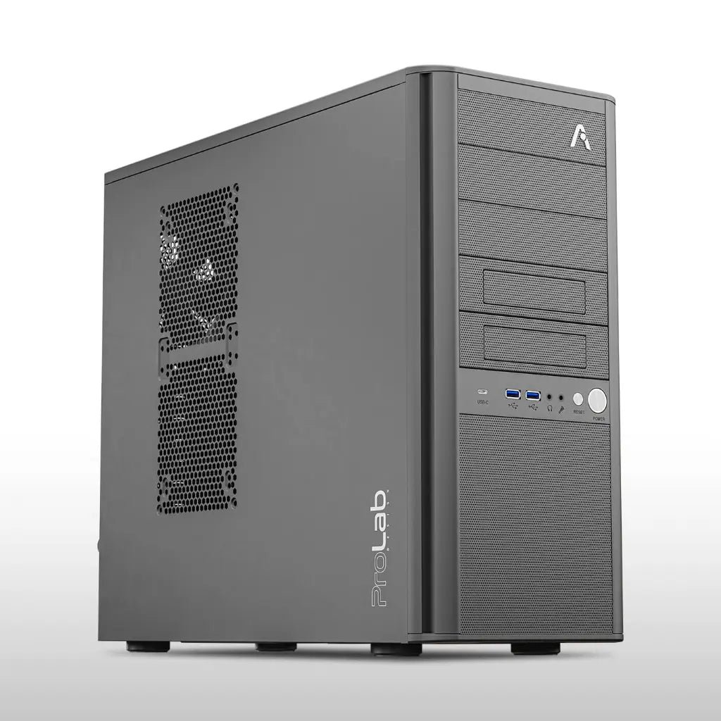 Prolab Design AI838 High Airflow Mid Tower Workstation Cabinet with USB Type-C