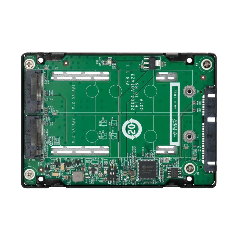 QNAP QDA-A2MAR Dual M.2 SATA SSD to 2.5-Inch SATA RAID Adapter for NAS and PC