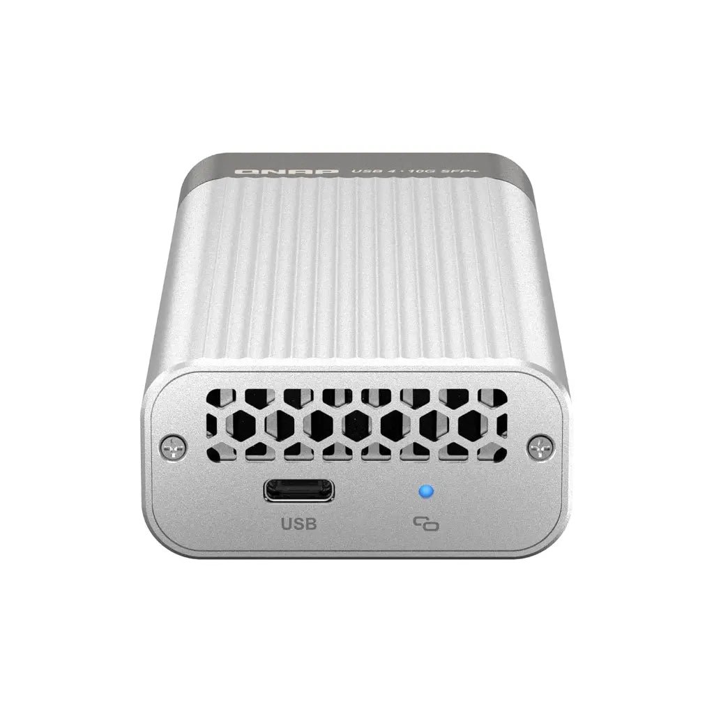 QNAP QNA-UC10G1SF USB4 Type-C to 10GbE SFP+ High-Speed Network Adapter for Thunderbolt 4 and USB4 Devices