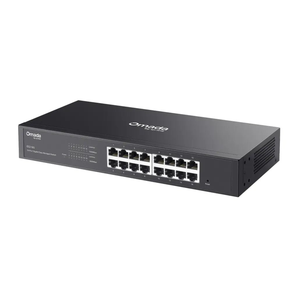 TP-Link Omada ES216G 16-Port Gigabit Ethernet Easy Smart Managed Switch with Cloud Management Support