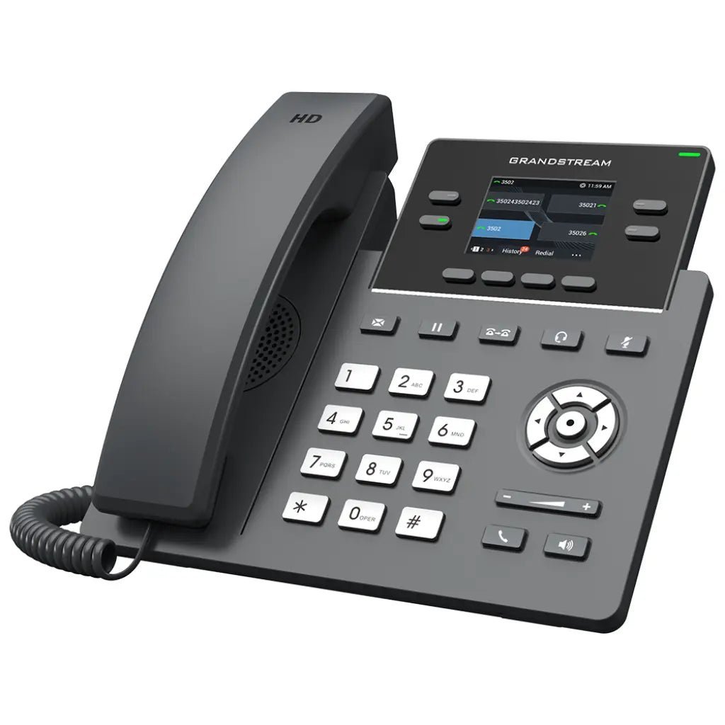 Grandstream GRP2612 2-Line Carrier-Grade IP Phone with HD Audio and Integrated PoE