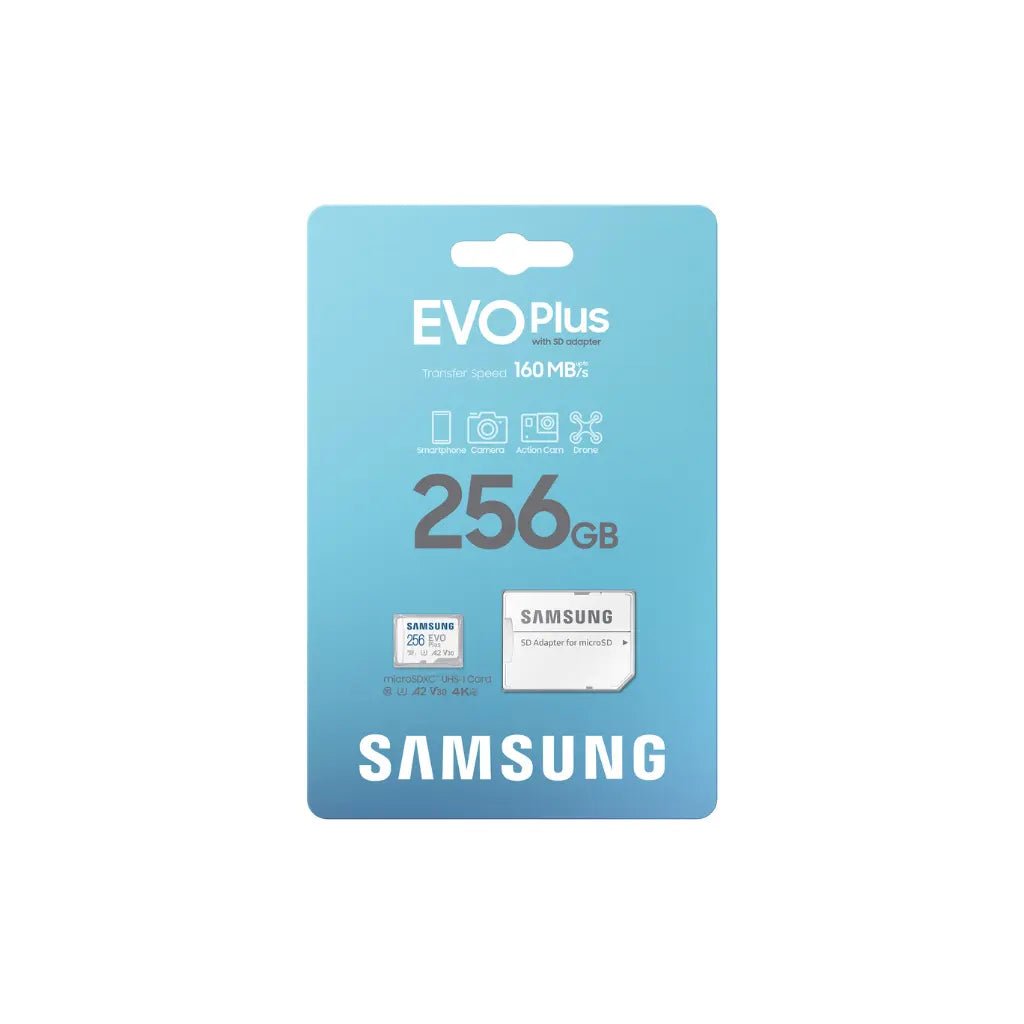 Samsung EVO Plus 256GB microSDXC UHS-I Memory Card with Adapter