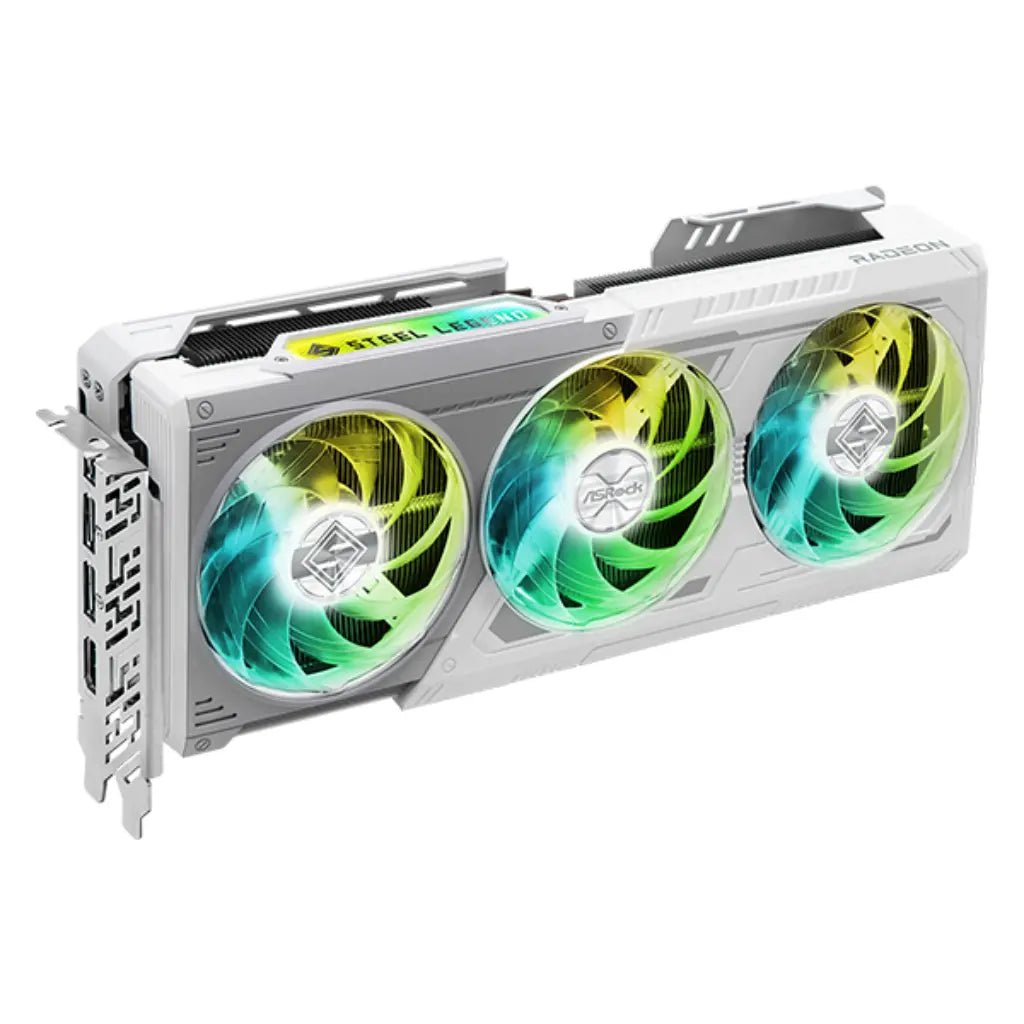 ASRock AMD Radeon RX 9070 XT Steel Legend 16GB GDDR6 Gaming Graphics Card
