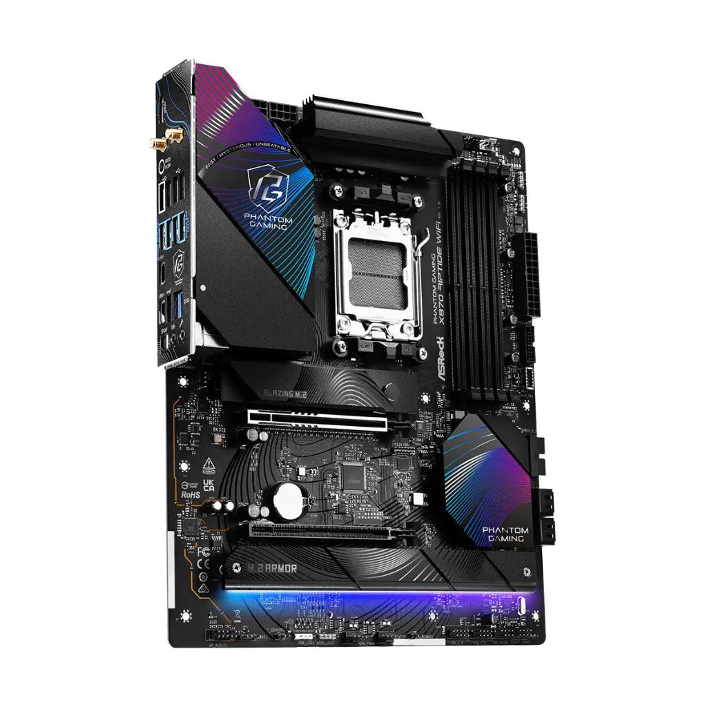 ASRock Phantom Gaming X870 Riptide Wi-Fi AMD AM5 DDR5 ATX Motherboard