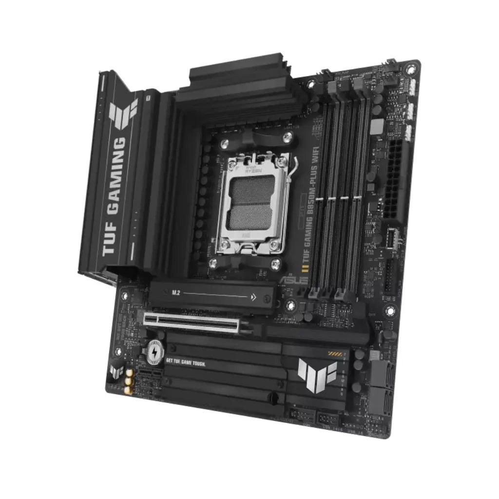 ASUS TUF GAMING B850M-PLUS WIFI AMD AM5 DDR5 Micro-ATX Motherboard with Wi-Fi 6E Support
