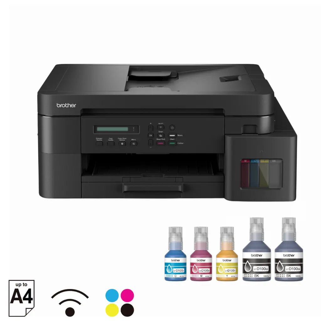 Brother DCP-T830DW Wireless All-in-One Ink Tank Printer with Automatic Document Feeder and Duplex Printing