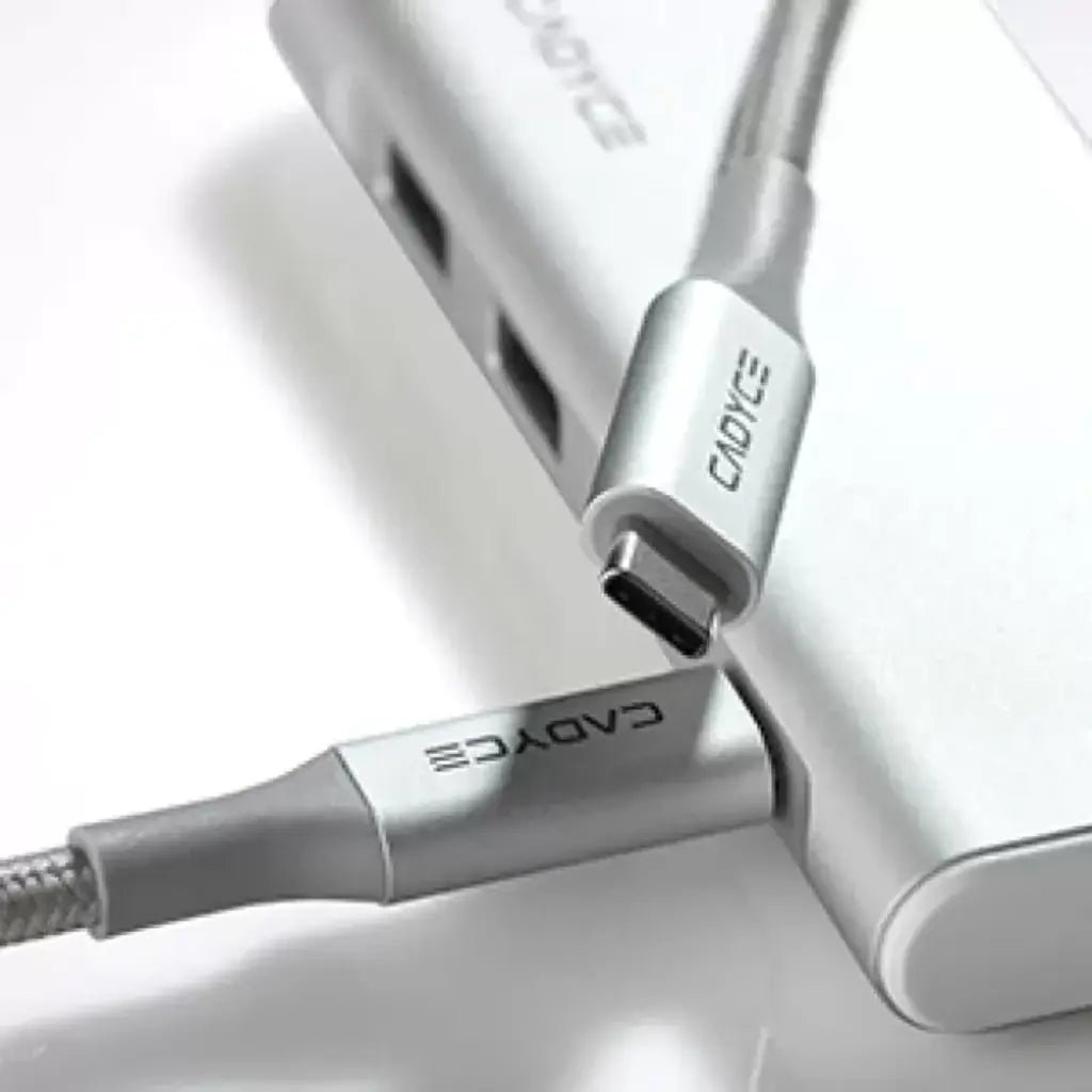 Cadyce CA-C2C 1.2M USB-C to USB-C Fast Sync & Charge Cable - CADMiUM Space Gray