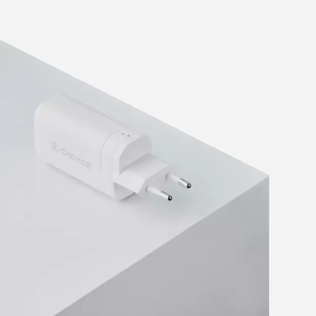 Cadyce CA-CPA61 65W GaN Fast Wall Charger with Dual USB-C PD 3.0 and USB-A QC 3.0 Ports